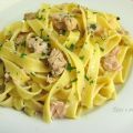 Tagliatelle con salsa di acciughe