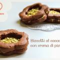 Biscotti al cacao con crema di pistacchio