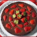Crostata cioccolato e fragole con base di Oreo