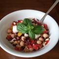 Riso Venere con ceci, mozzarella, noci e[...]