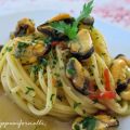 Spaghetti con le cozze tarantine.