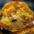 Involtini di verza e cous cous