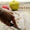 Strudel di mele caramellate con farina di farro