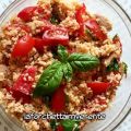 Caprese di Cous Cous con tonno e pomodorini