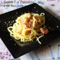 Spaghetti gamberi e pancetta con granella di[...]