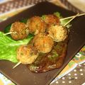 Polpette di pollo e piselli