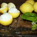 granita al limone aromatizzata al basilico