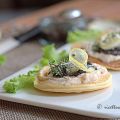 Blini con mousse di salmone