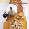 Pasta fresca fatta in casa: pappardelle al caffè