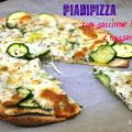 Piadipizza con zucchine e mozzarella