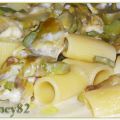 RIGATONI CON CARCIOFI E MOZZARELLA