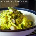 Riso pollo e fagiolini allo zafferano