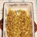 Scorfano al forno con noci e pistacchi