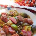 spiedini di carne e fichi croccanti