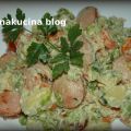 Insalata di wurstel e verdure