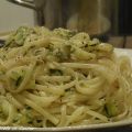 Linguine alle zucchine e vino bianco...