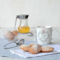 Madeleine con farina di farro e miele di acacia