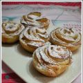 Rose di sfoglia con mele e cannella