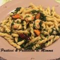 Pasta con cime di rapa, gamberi e cozze