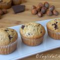 Vegan muffins con gocce di cioccolato e nocciole