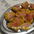 Crostini di crema di zucca e speck