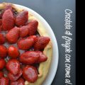 Crostata di fragole con crema al cacao
