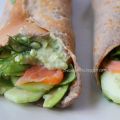 Crepe di grano saraceno con salmone affumicato,[...]