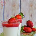 Mousse al limone con coulis di fragole