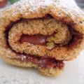 Rotolo di pistacchio farcito con nutella