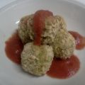 Arancini di orzo con salsa agrodolce