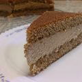 Torta al caffe' ripiena con crema al mascarpone