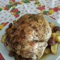 pollo arrosto con patate e cipolle borettane