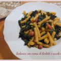Sedanini con crema di borlotti e cavolo nero