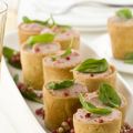 Bicchierini tiepidi con mousse di prosciutto