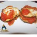 TORRETTE DI MELANZANE CON POMODORO E MOZZARELLA