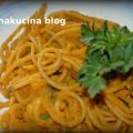 Spaghetti con crema di zucca