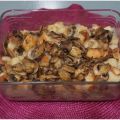 Pasticcio vegan di pane raffermo e funghi
