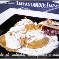 Ravioli al radicchio rosso, pinoli e crescenza