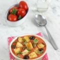 Gazpacho di anguria con crostini e olive[...]