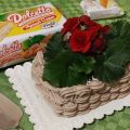Torta - Cestino con Fiori di Begonia