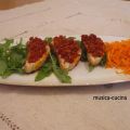 CROSTINI CON PATÉ' DI POMODORI SECCHI E FORMAGGI