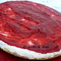 Cheesecake ai lamponi senza uova e panna