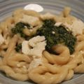 Lorighittas al pesto e feta