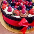 Torta Cestino di Fragole al Cioccolato