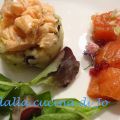 Salmone marinato e fiori