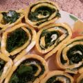 rotolo di frittata con erbette e formaggio