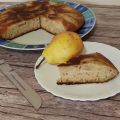 Torta integrale con pere cotta in padella