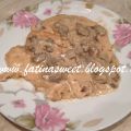 Scaloppine Saporite con Crema di latte e Funghi