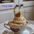 MUG CAKE AL CIOCCOLATO BIANCO E COOKIE