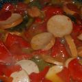 Peperoni e wurstel alla birra